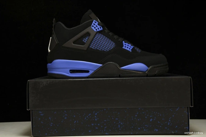 Royal Retro Jordan Black 4 CT8527-018 Game 0717